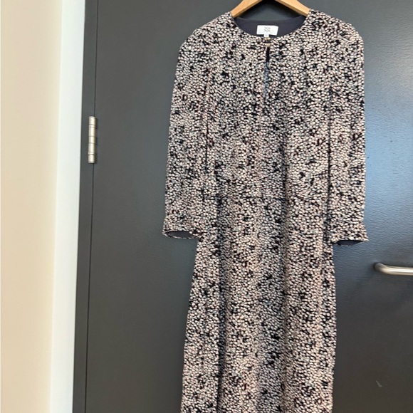 Noa Noa size 34 (4) EUC Elegant pink/blue Long Sleeve Dress - Picture 5 of 16